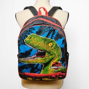 1990s/90s jurassic park vinyl backpack w velociraptor/dinosaur
